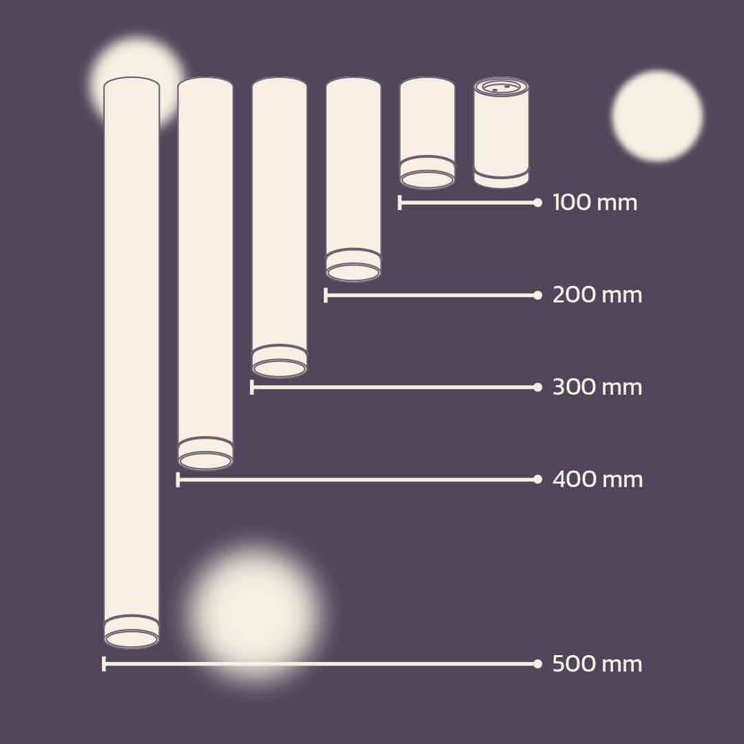 چراغ سقفی روکار استوانه ای پی اس PS نورشو — تصویر ۵