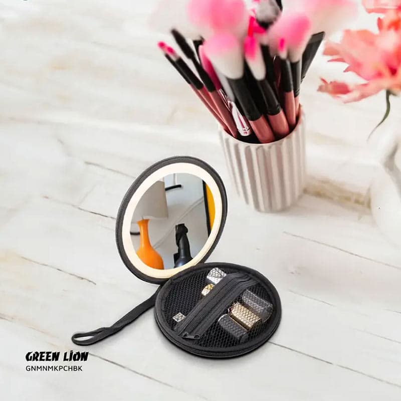 کیف و آینه آرایشی همراه مخصوص بانوان Green Lion mini Makeup pouch — تصویر ۴