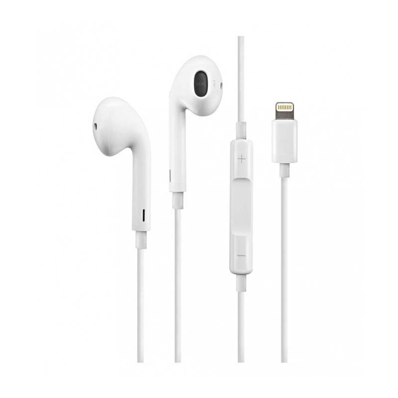هدفون سیمدار میکروفن دار سوکت لایتنینگ اورجینال Apple Earpods A1748 lightning connector — تصویر ۲