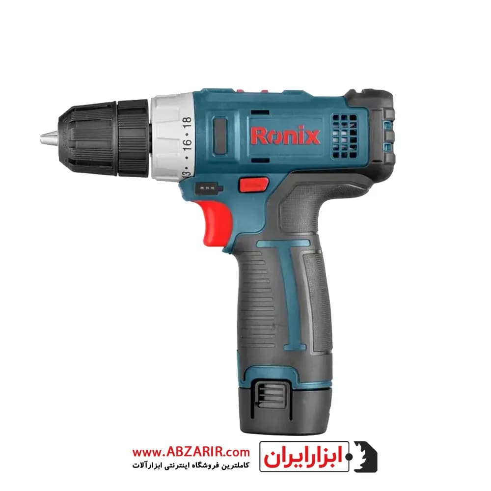 دریل پیچگوشتی شارژی لیتیوم دو سرعته رونیکس مدل 8612