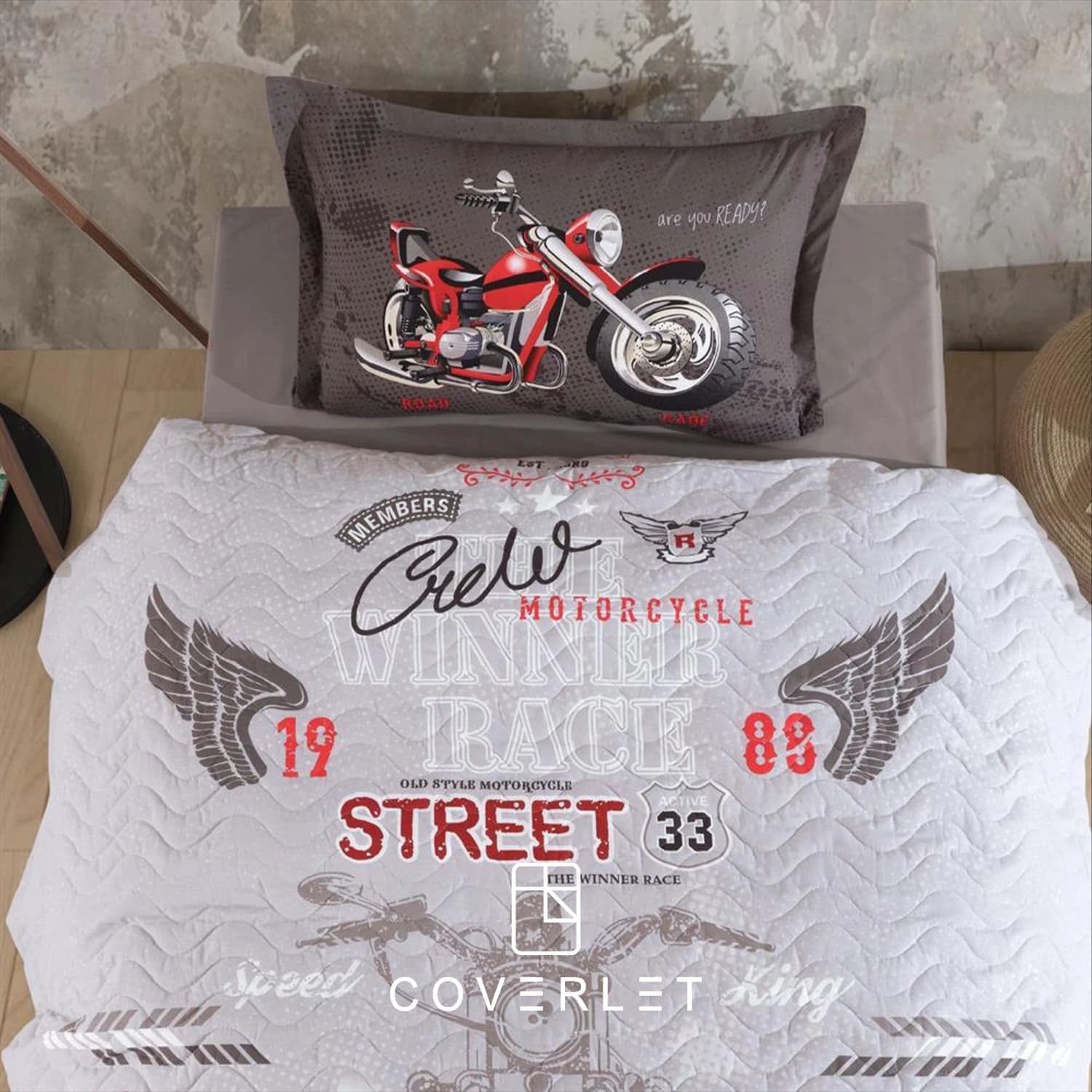 روتختی چهارفصل پسرانه طرح موتور مدل Street King — تصویر ۳