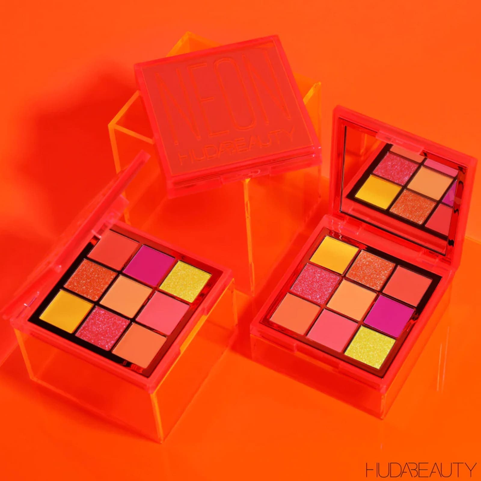 پالت سایه چشم هدی بیوتی مدل Neon Orange Obsessions — تصویر ۴