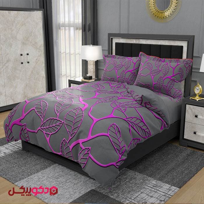 روتختی سه بعدی طرح برگ صورتی B708