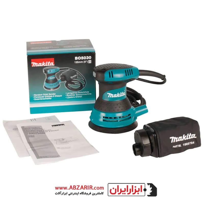 سنباده لرزان 300 وات ماکیتا مدل BO5030 — تصویر ۲