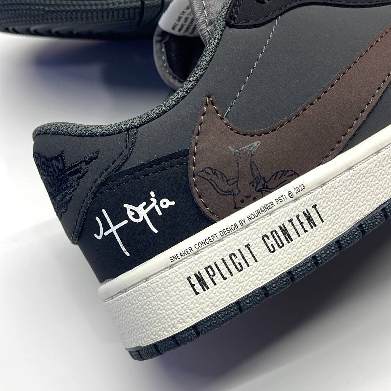 کفش نایک ایر جردن ۱ لو تراویس اسکات یوتوپیا Nike Air Jordan 1 Low Travis Scott Utopia — تصویر ۳