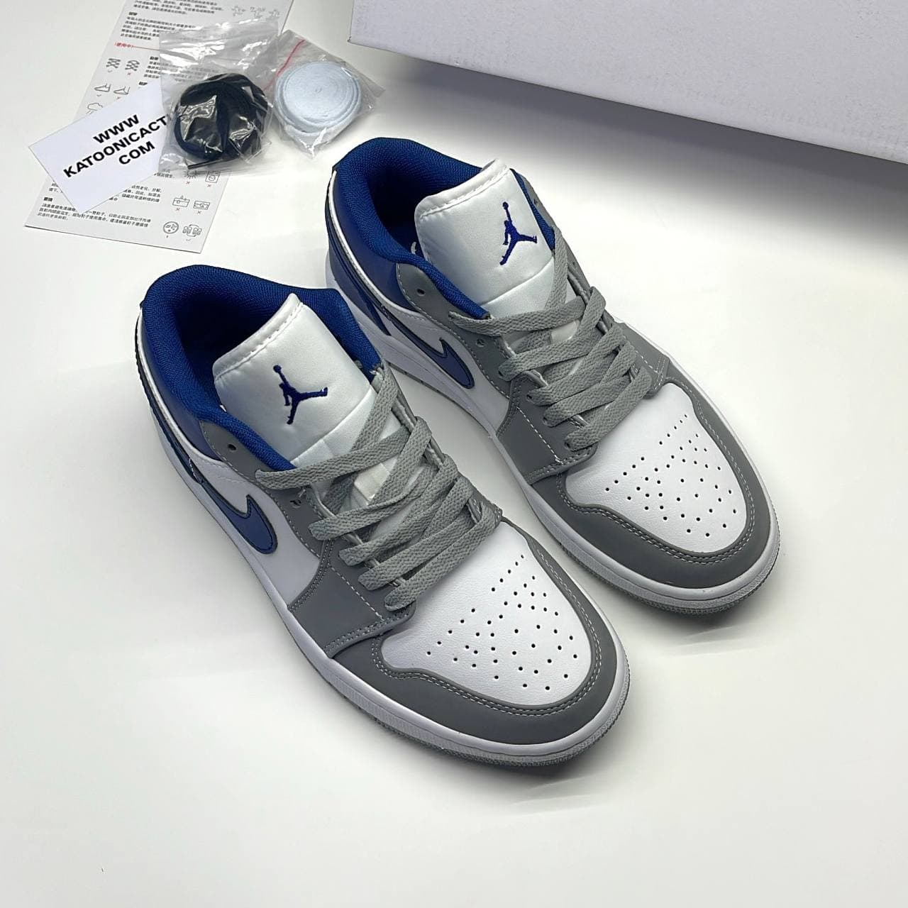 کفش نایک ایر جردن وان لو فرنچ بلو | Nike Air Jordan 1 Low French Blue — تصویر ۴