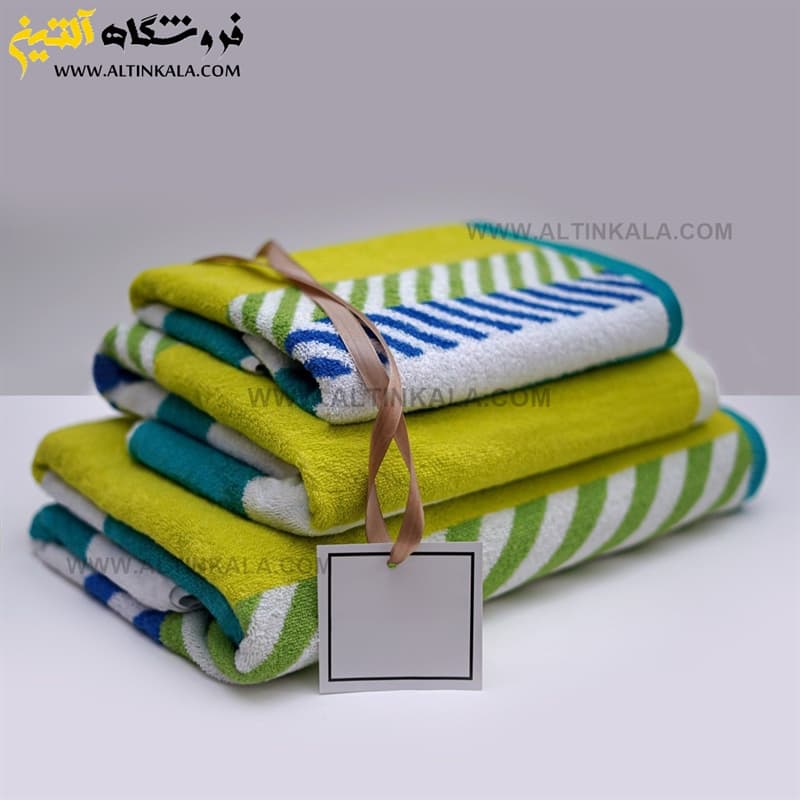 حوله حمامی برق لامع طرح رالی سایز 100×165