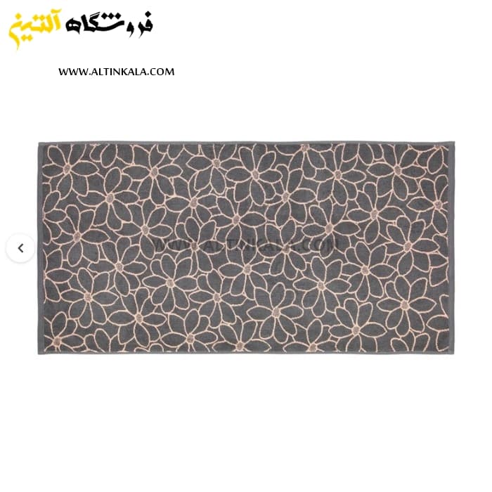 حوله دستی برق لامع طرح فلاور گلبهی 90×50