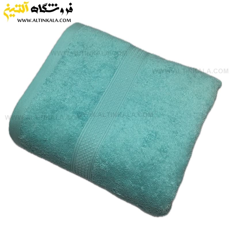 حوله دستی برق لامع مدل دیور نعنایی 40×80 — تصویر ۲