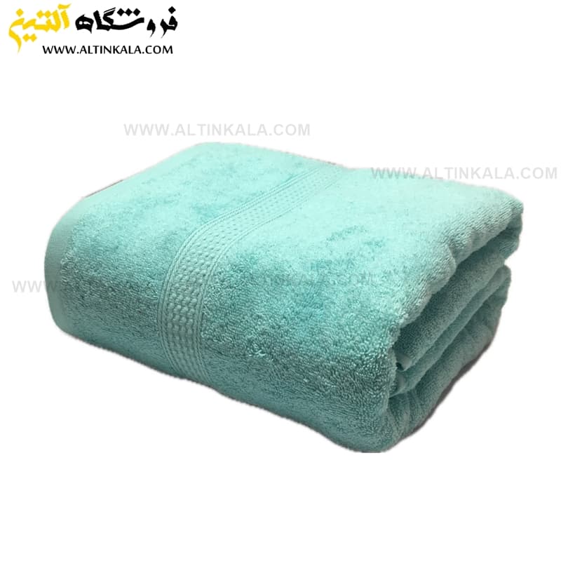 حوله دستی برق لامع مدل دیور نعنایی 40×80