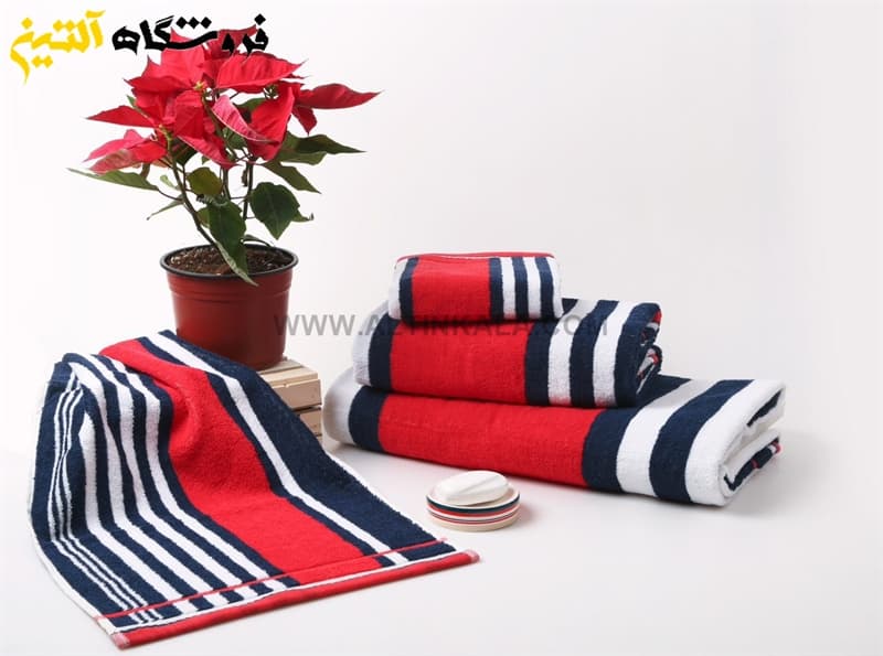حوله دستی برق لامع مدل نیویورکر 40×80