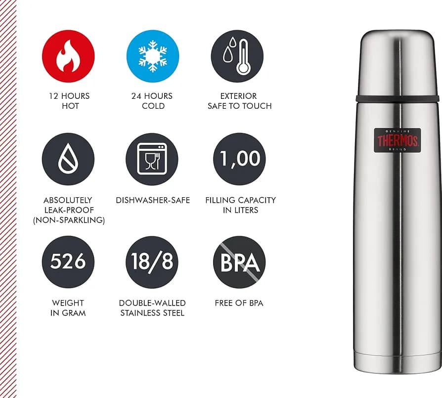فلاسک ترموس مدل FBB ظرفیت 750 میلی لیتر (thermos fbb 750 ml) — تصویر ۸