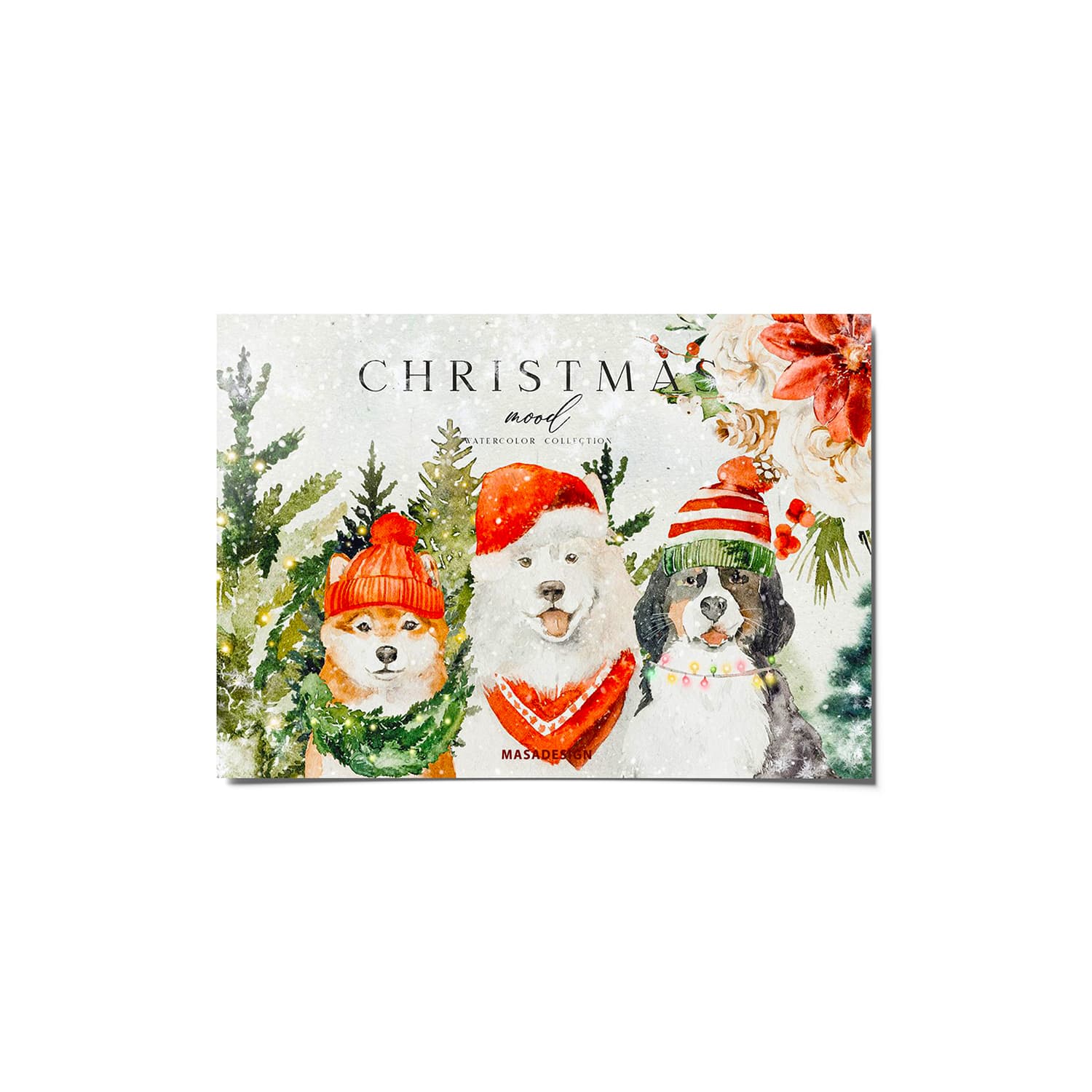 کارت پستال ماسا دیزاین طرح christmas مدل POSTV01 — تصویر ۲