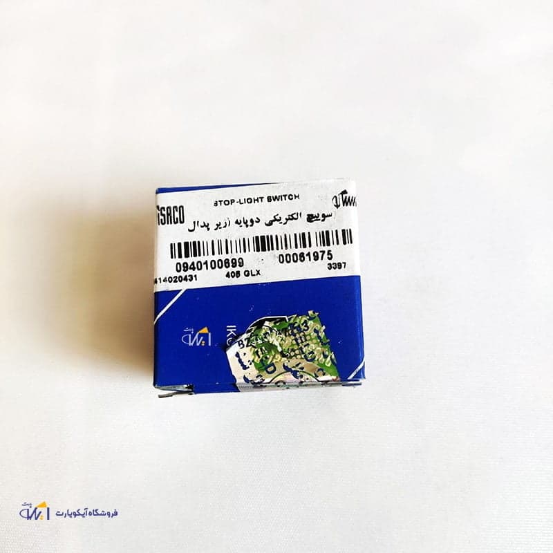 سوئیچ استپ ترمز پژو 405 سمند و پارس دو پایه شرکتی ایساکو — تصویر ۳