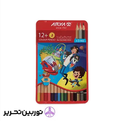 مدادرنگی 3+12 رنگ آریا فلزی