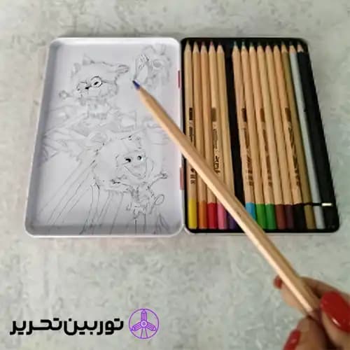 مدادرنگی 3+12 رنگ آریا فلزی — تصویر ۴
