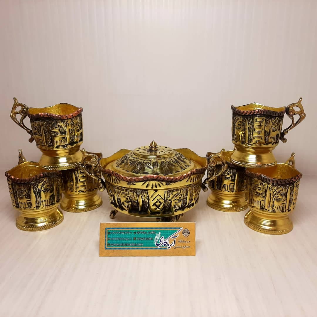 گالش برنجی قلم دست اعلا 6عدد
