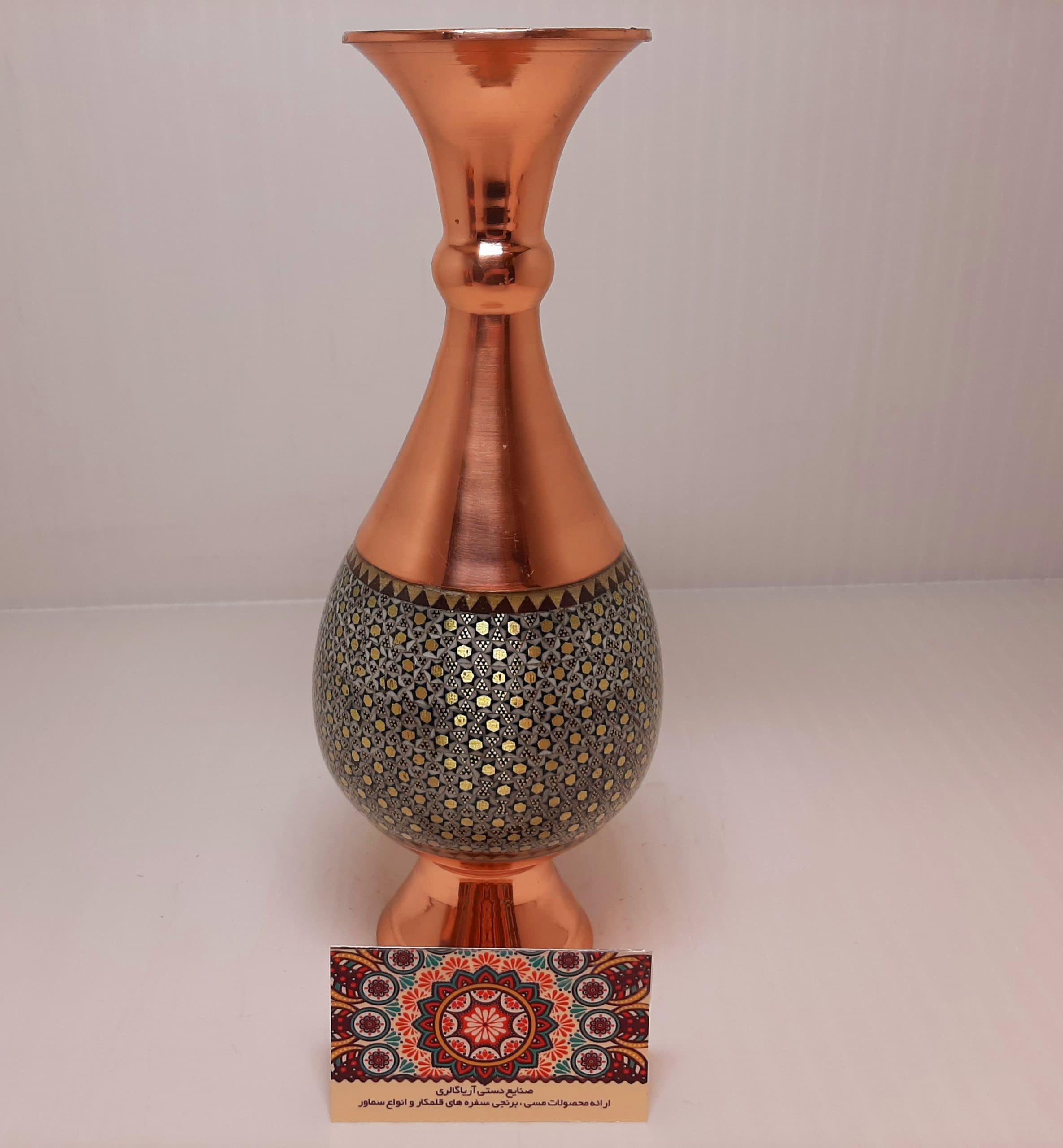 گلدان مس- خاتم 26سانت — تصویر ۲