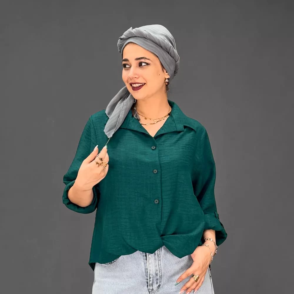شومیز دخترانه جلو گره کد 30086