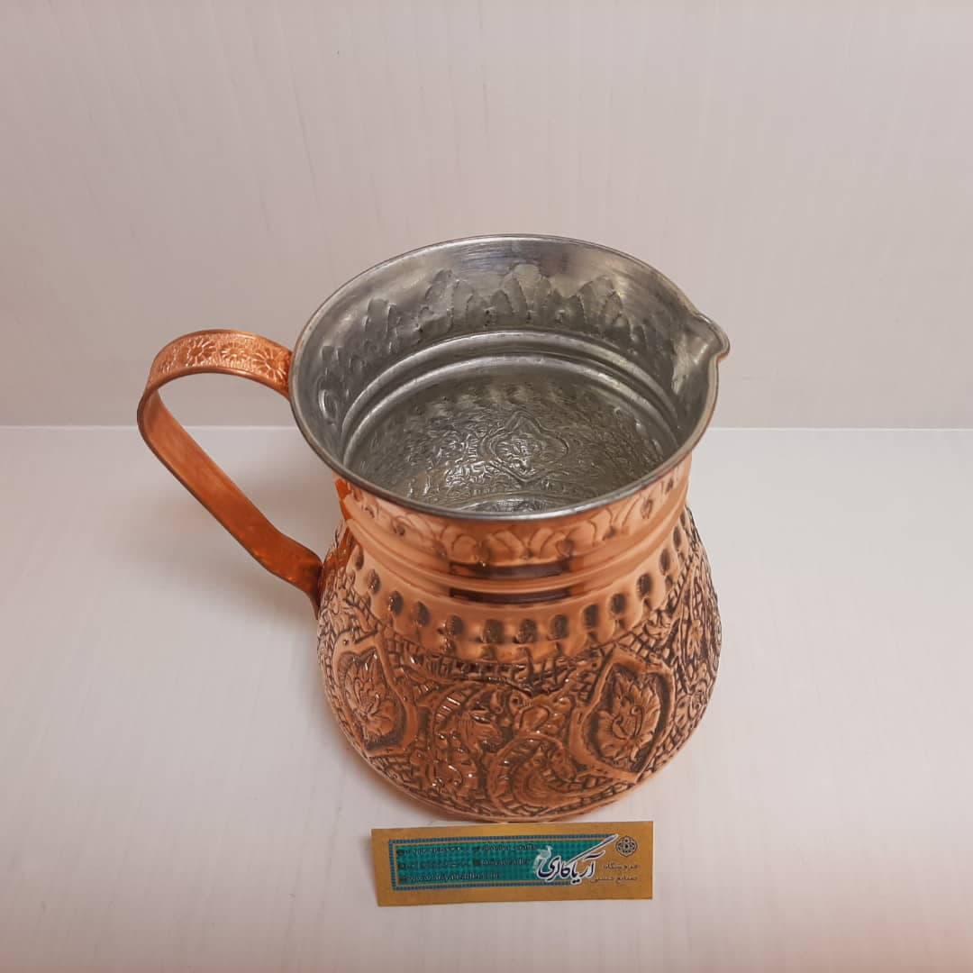 پارچ آب مس قلم 17سانت