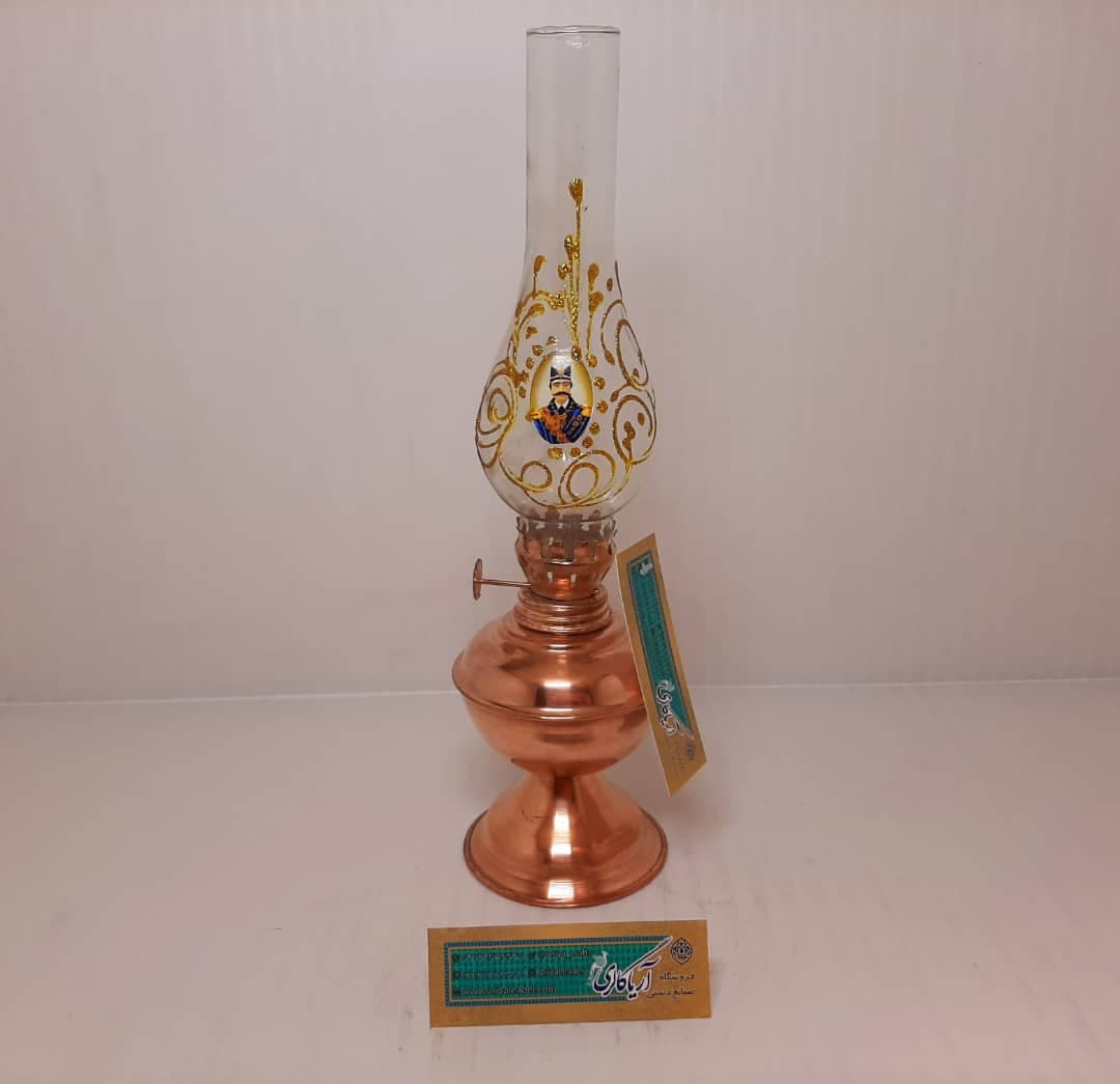 چراغ گردسوز مسی ساده 28سانتیمتر