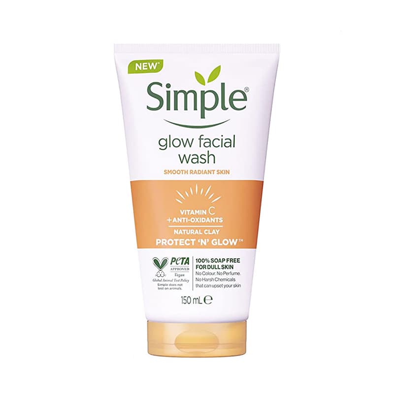 ژل پاک کننده آرایش صورت سیمپل مدل Glow حجم 150 میلی لیتر — تصویر ۲