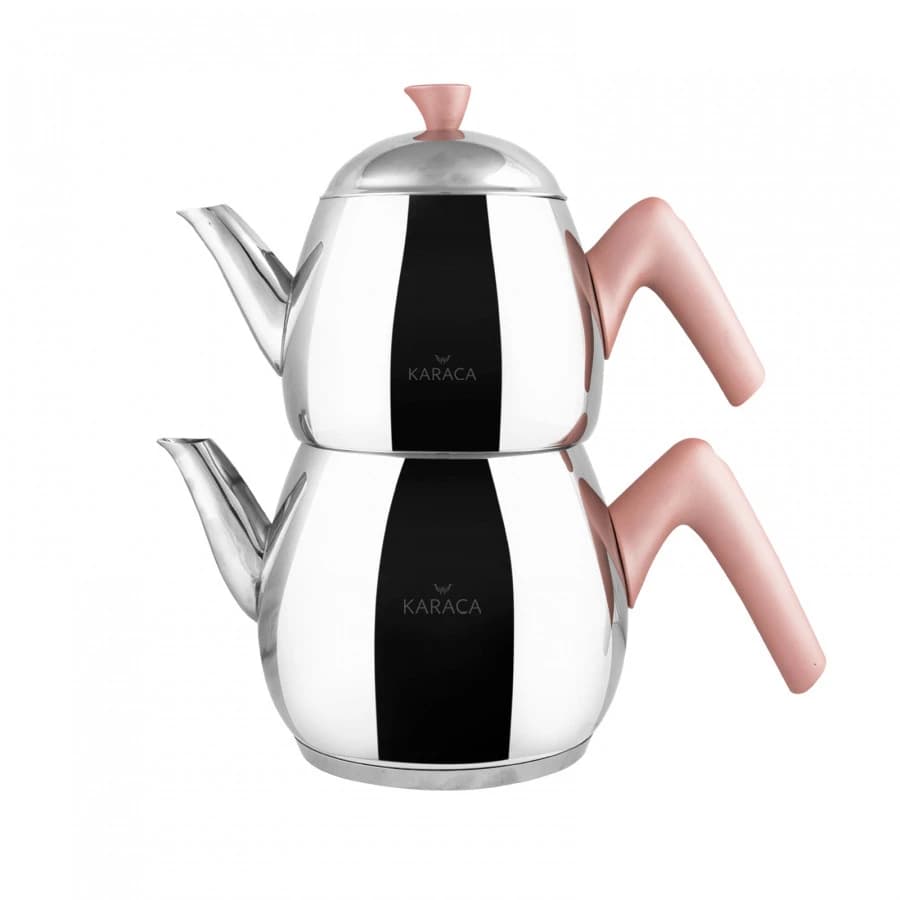 کتری و قوری بزرگ 2.75 + 1.5 لیتر استیل مرکور کاراجا 153.03.08.0547