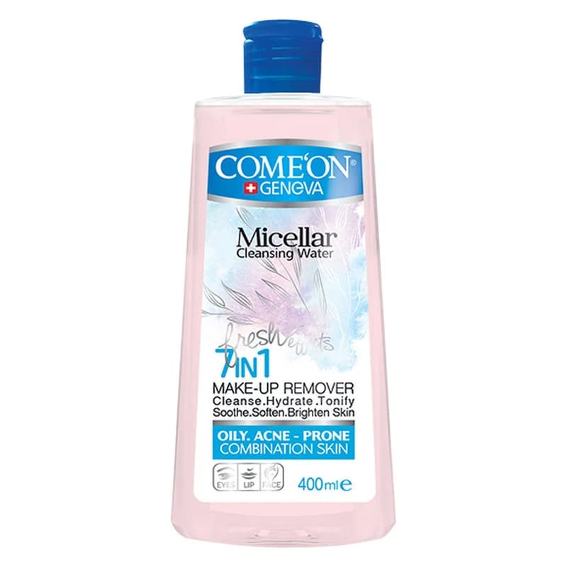 آب پاک کننده آرایش صورت کامان مدل OILY SKIN حجم 400 میلی لیتر — تصویر ۳