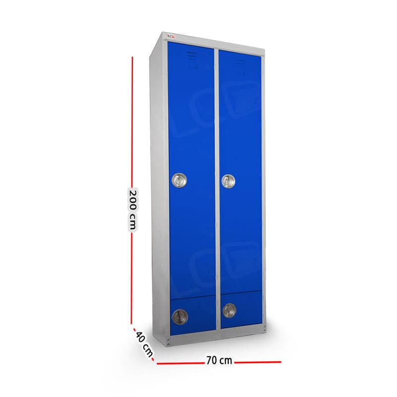کمد لباس فلزی 4 درب با جاکفشی دکوچین مدل DC-4SB — تصویر ۳