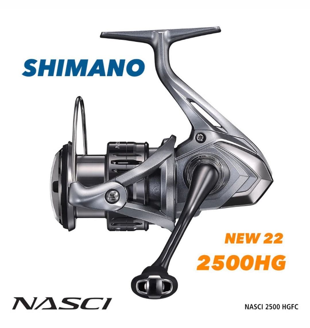 چرخ ماهیگیری شیمانو ناسکی SHIMANO NASCI FC 2500NEW22 — تصویر ۵