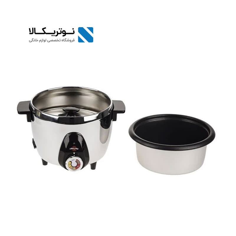 پلوپز پارس خزر مدل TS-101 رنگ استیل ظرفیت 1 لیتری — تصویر ۴