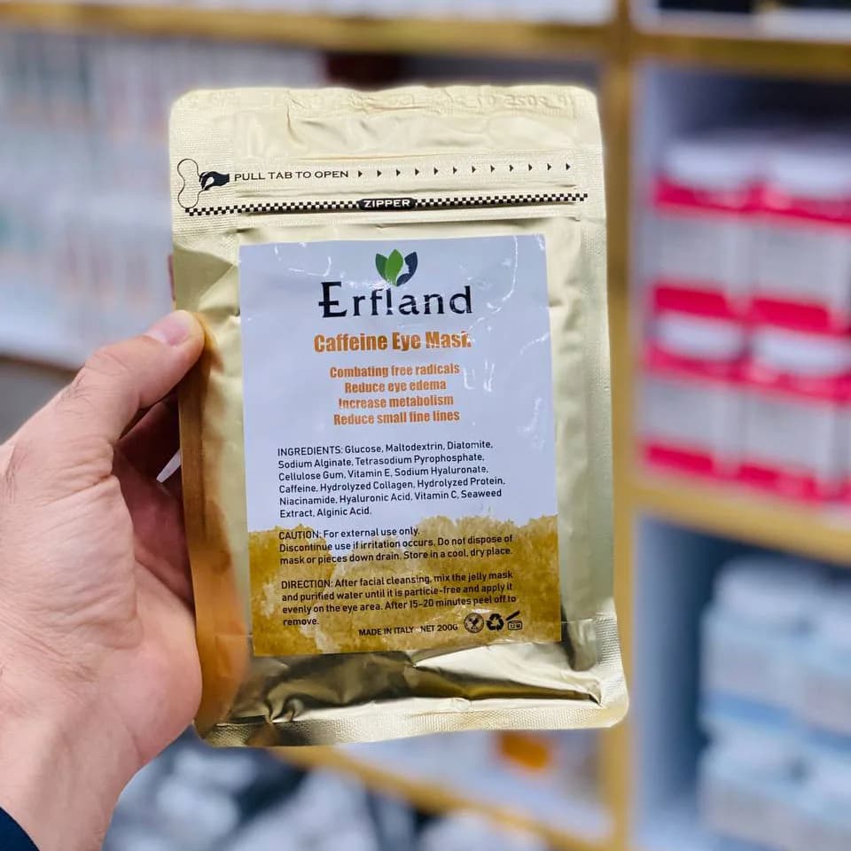 ماسک کلاژن دور چشم کافئین ارفلند Erfland حجم 200 گرم — تصویر ۳