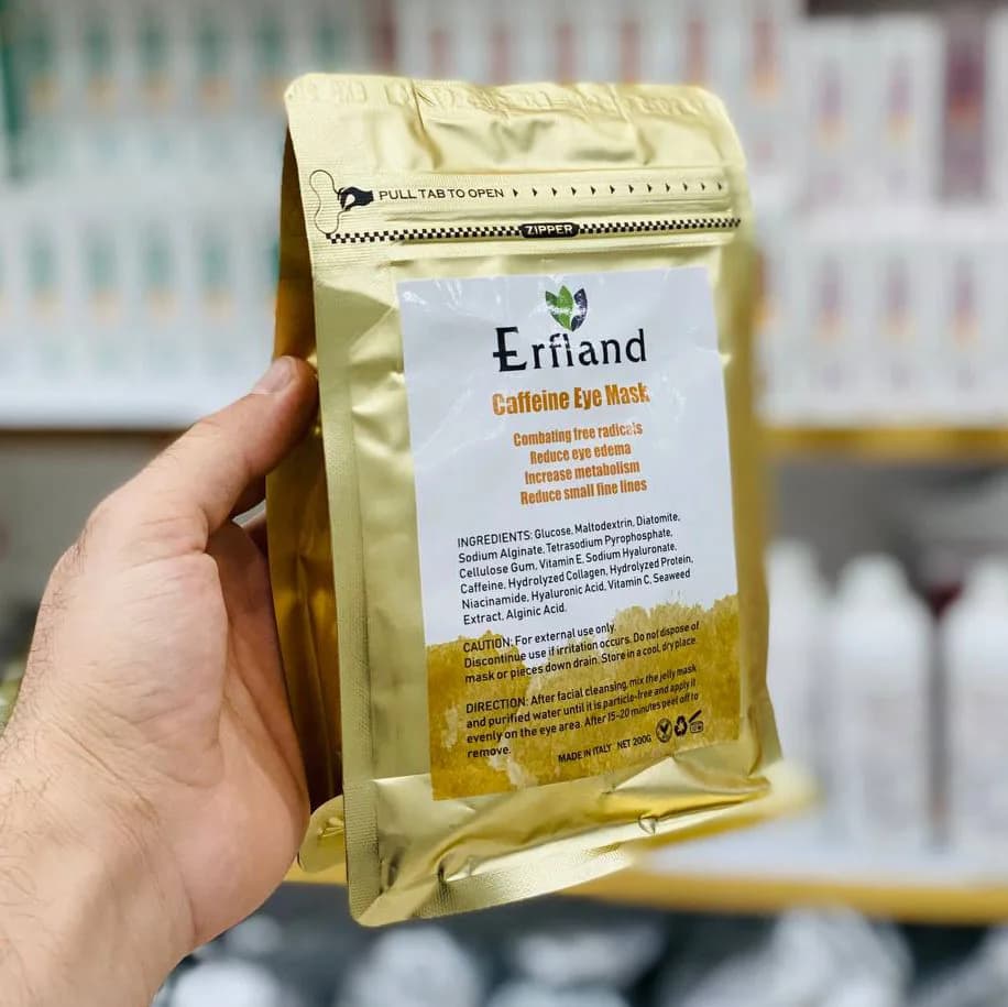 ماسک کلاژن دور چشم کافئین ارفلند Erfland حجم 200 گرم — تصویر ۵