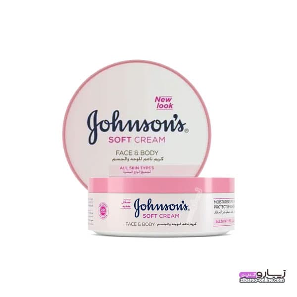 کرم مرطوب کننده جانسون اصل JOHNSON’S SOFT CREAM FACE & BODY حجم200g