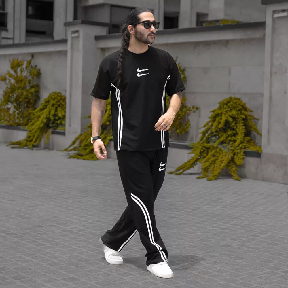 ست تیشرت و شلوار مردانه نایک کد 29976 — تصویر ۲