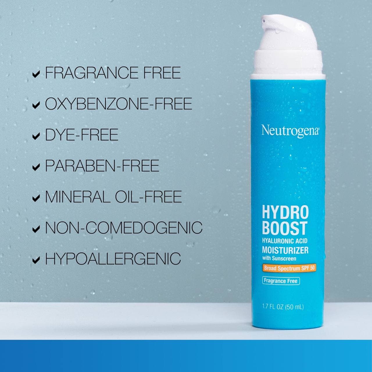 مرطوب کننده هیالورونیک حاوی ضدآفتاب هیدروبوست نیتروژنا Neutrogena Hydro Boost — تصویر ۳