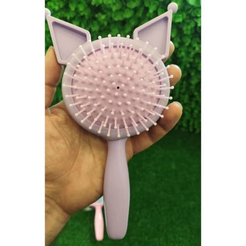 شانه آینه دار بزرگ سیلیکونی کرومی ملودی — تصویر ۷