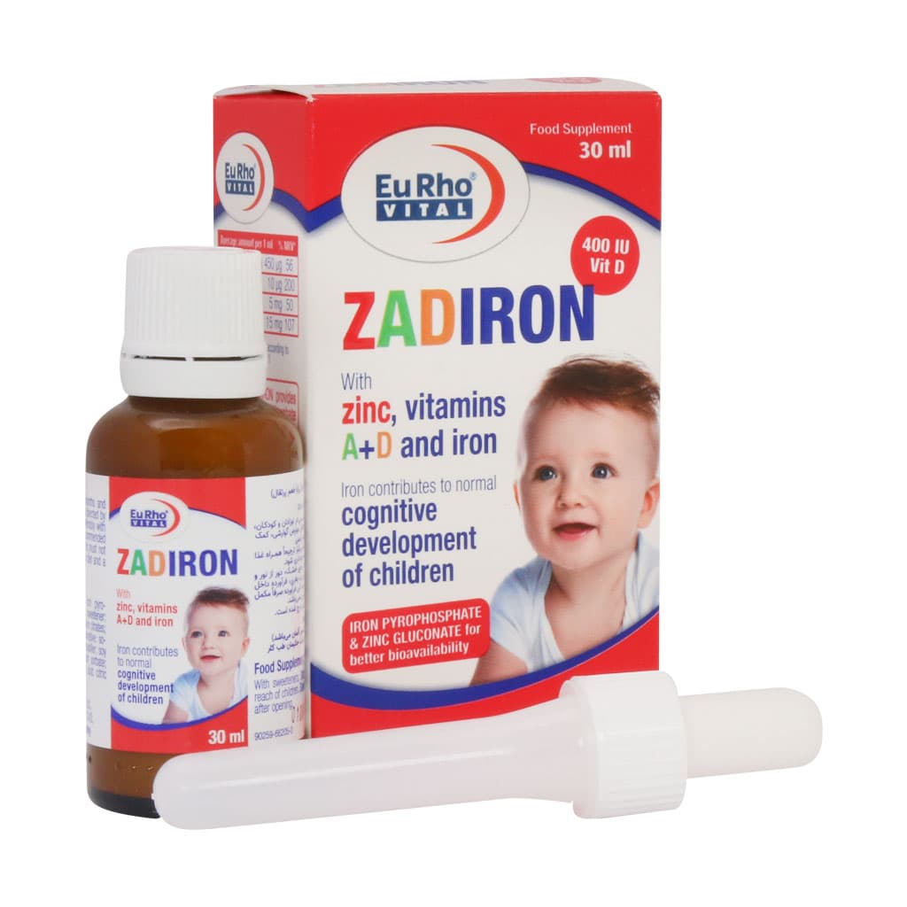 قطره خوراکی زادیرون یوروویتال 30 میلی لیتری