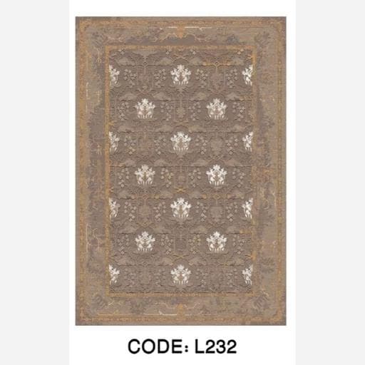 خرید فرش چاپی هازان ترک طرح نیلوفر L232(پس کرایه)