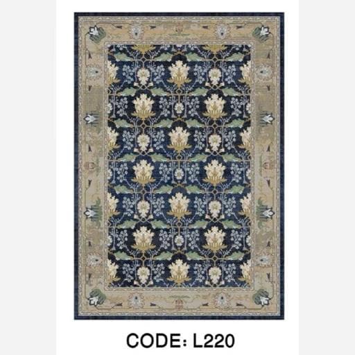 خرید فرش چاپی هازان ترک طرح نیلوفرL220(پس کرایه) — تصویر ۲