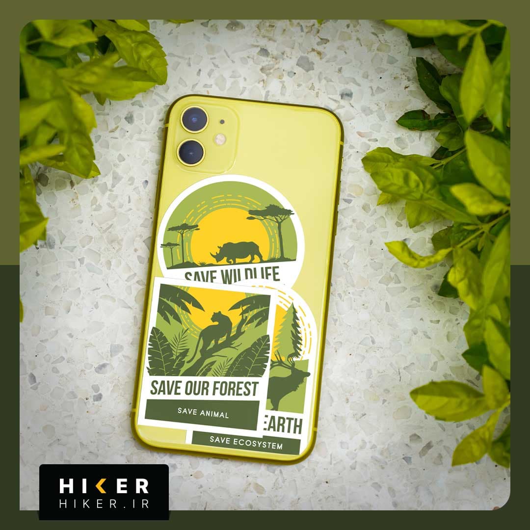 استیکر ۰۳۱۹ (Save our forest, Save animal) — تصویر ۳