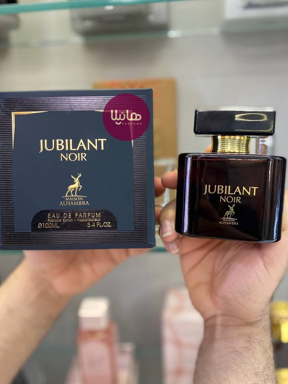 عطر و ادکلن الحمبرا جوبیلنت نویر (ورساچه کریستال مشکی) — تصویر ۲