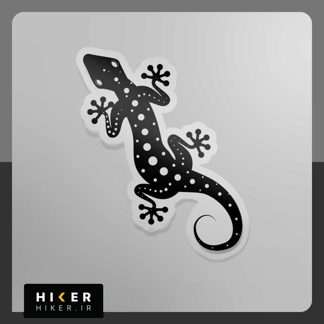 استیکر شفاف ۰۲۱۴ (مارمولک سنگنوردی)