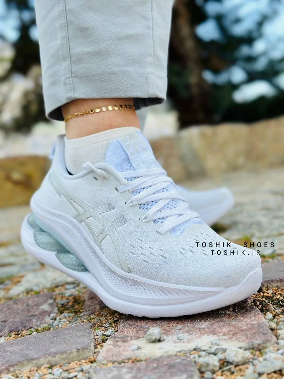 کفش اسیکس ژل کینسی مکس Asics GEL-KINSEI MAX سفید — تصویر ۲