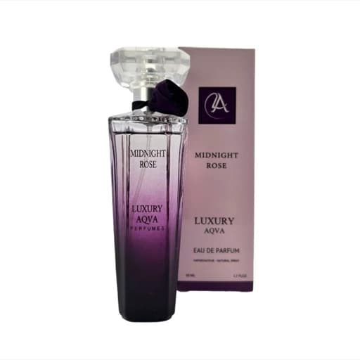 عطر ادوپرفیوم زنانه لاکچری آکوا مدل میدنایت رز حجم ۵۰ میل خنک ملایم — تصویر ۲
