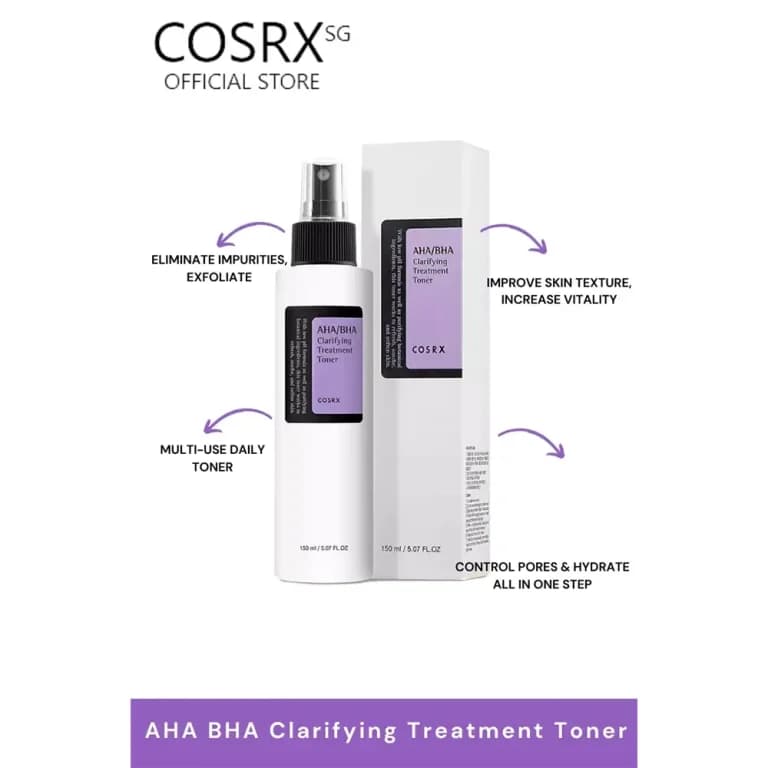 تونر لایه بردار کوزارکس AHA/BHA CLARIFYING TREATMENT TONER — تصویر ۴