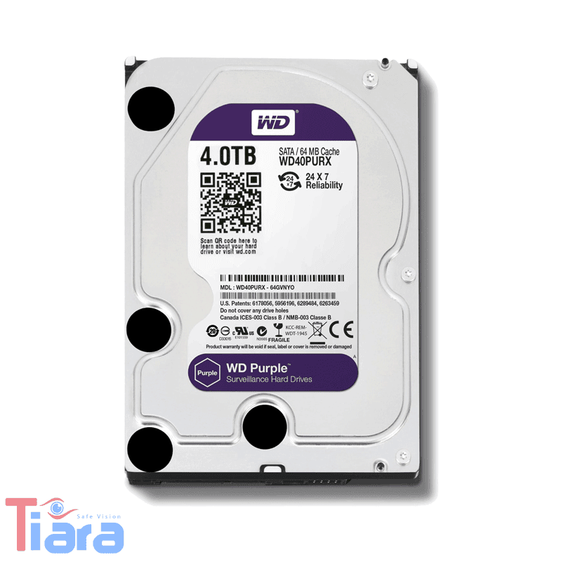 هارد اینترنال 4 ترابایت وسترن مدل WD Purple 4TB — تصویر ۲