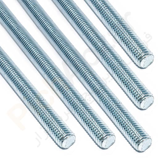 پیچ راد یک متری سفید سایز 4 میلیمتر
