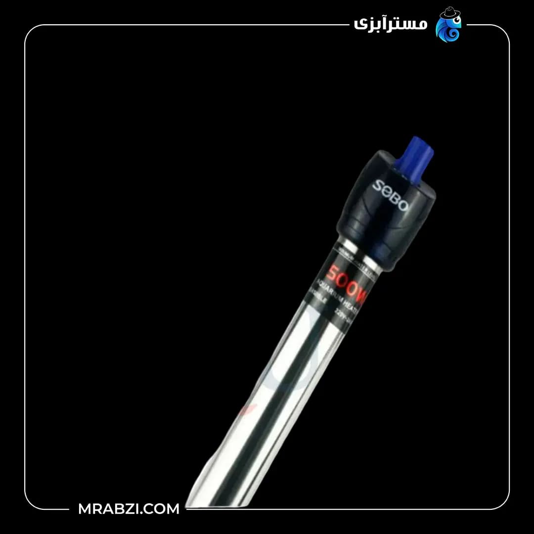بخاری آکواریوم استیل سری 304 سوبو توان 50 وات — تصویر ۲