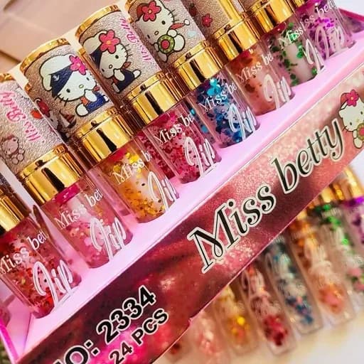 لیپ گلاس رنگی مدل شاین دار Miss Betty با فرمولاسیون سبک و درخشان — تصویر ۳